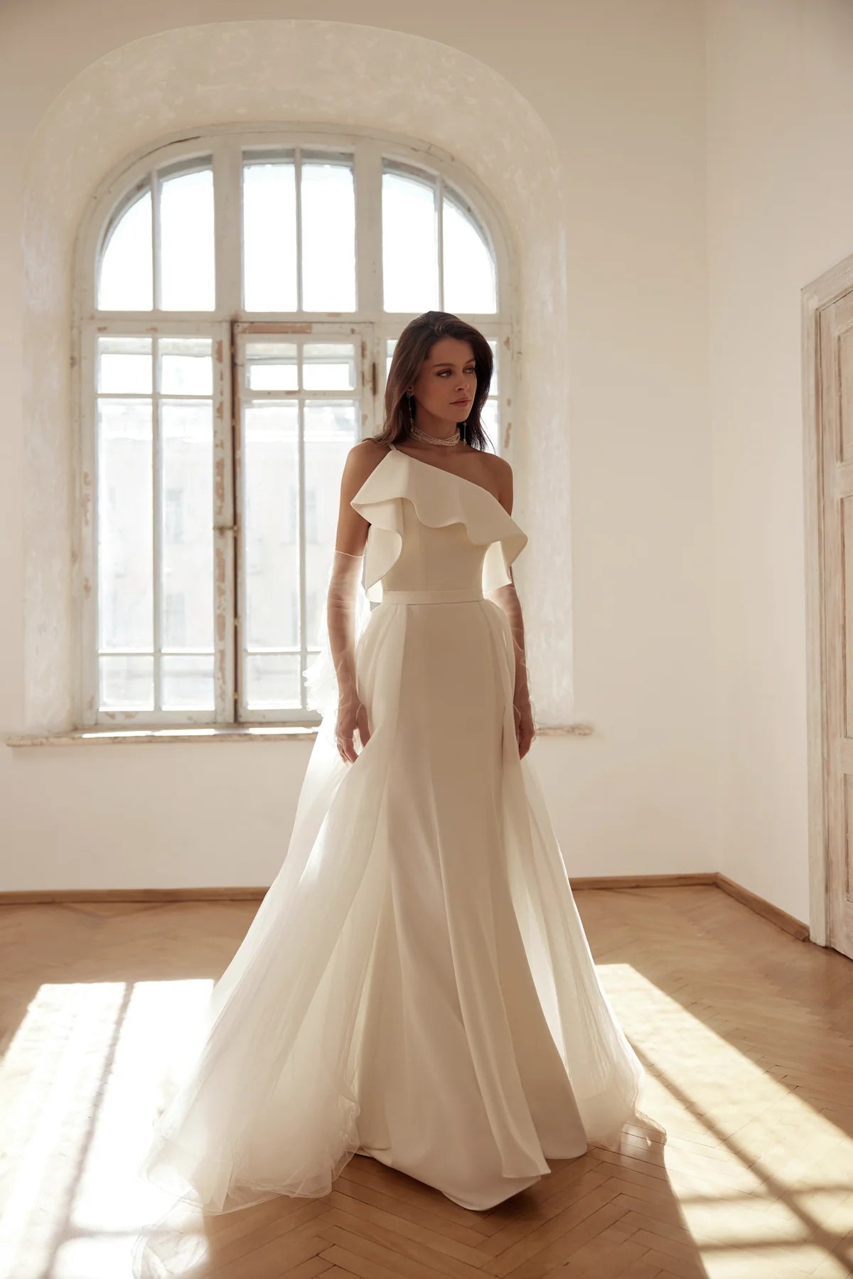 Allure One-Shoulder A-Line Wedding Dress JRB Style JRB STYLE Allure One-Shoulder A-Line Wedding Dress JRB Style JRB STYLE