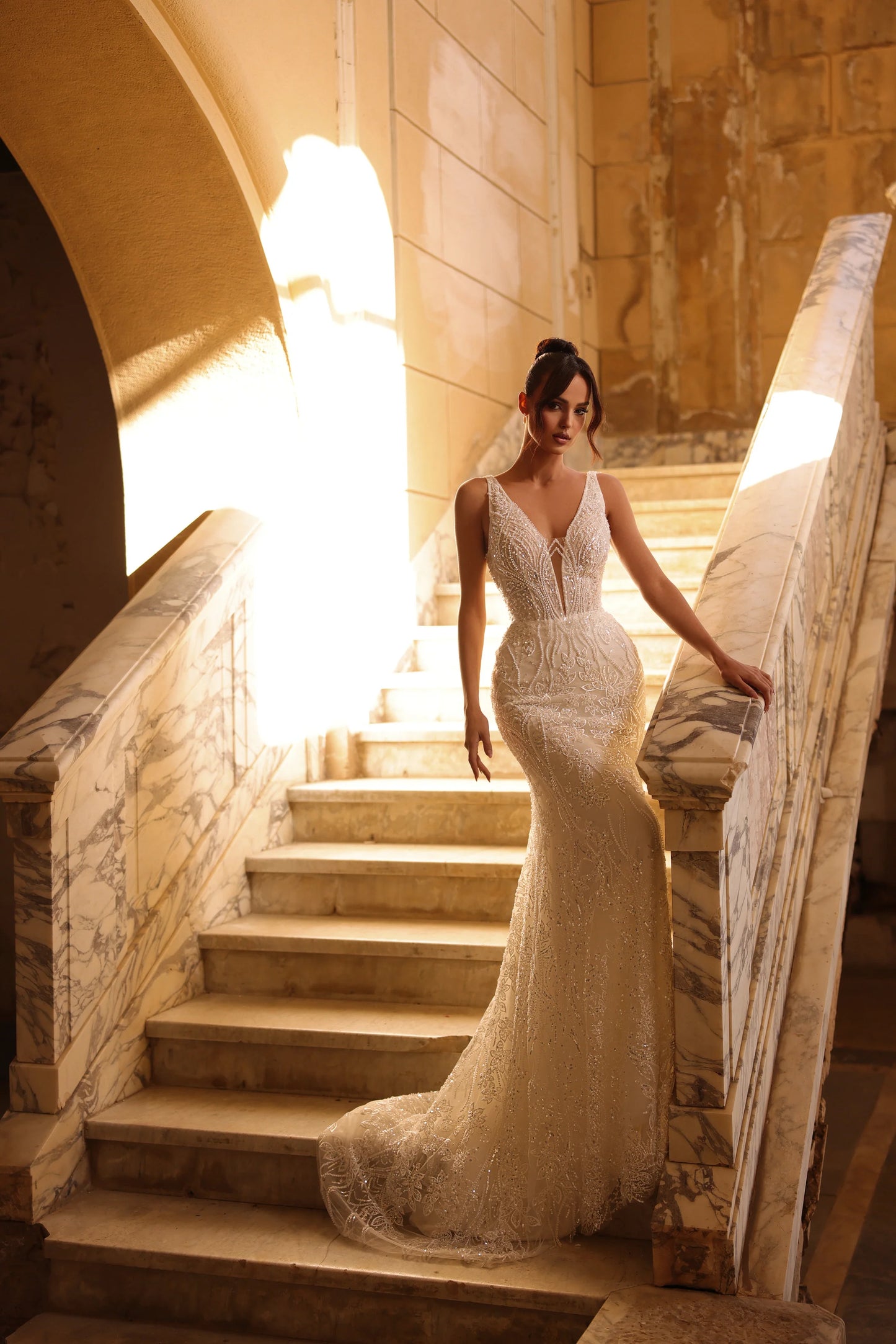 Lightweight overskirt with soft silhouette and subtle beading details