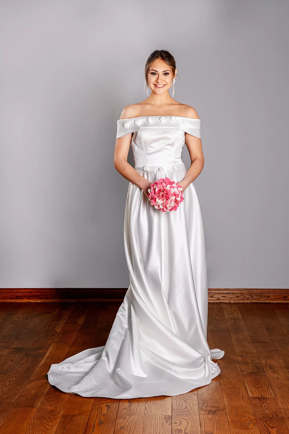 Flowered Wedding Dress